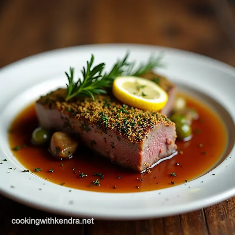 SlowBraised Lamb Shoulder with Preserved Lemon Herb Crust