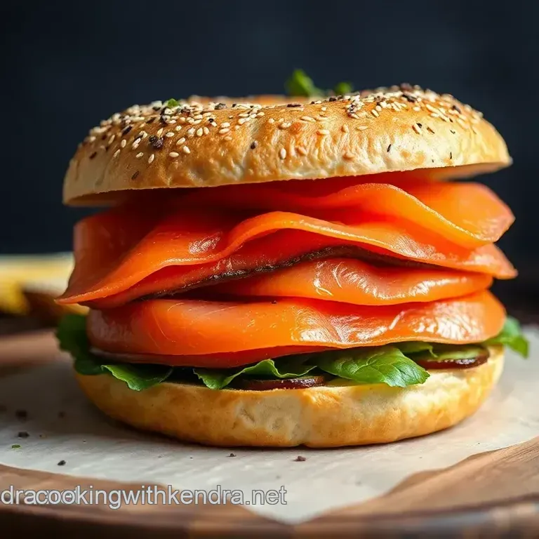 Smoked Salmon Bagel Stack: The Full Monty