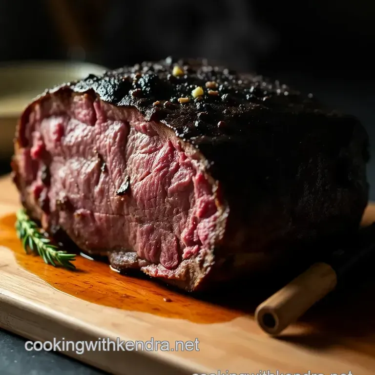 Smoky & Juicy Smoked Sirloin Roast presentation