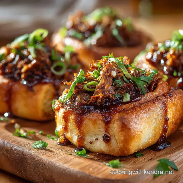 Football Food: the Half-Time Hero Pulled Pork and Chorizo Sausage Rolls presentation