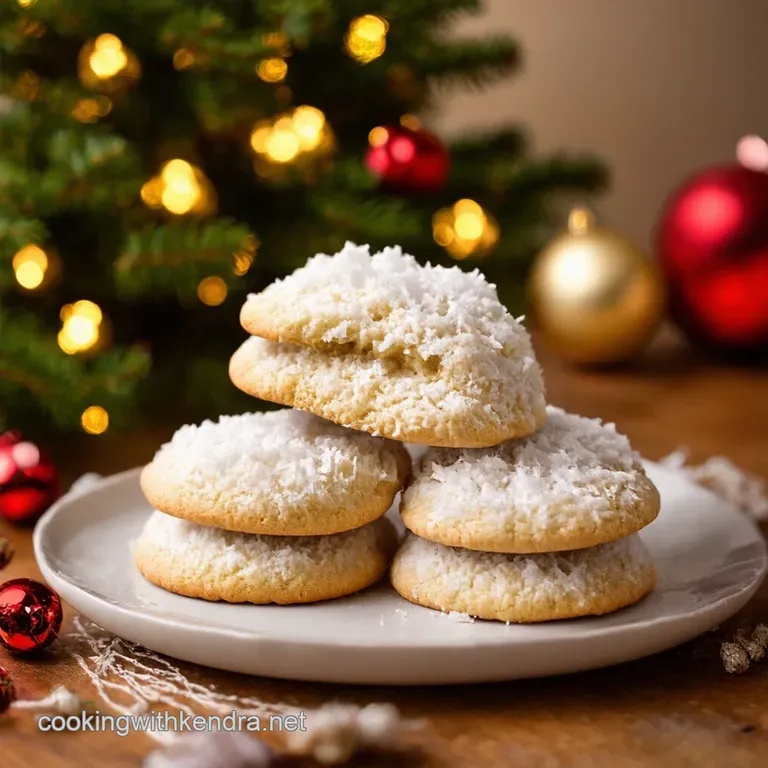 Snowdrift Coconut Christmas Cookies a Festive Bake presentation