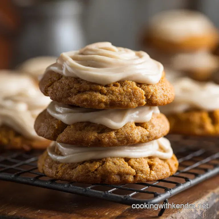The Ultimate Soft Pumpkin Cookies with Browned Butter Icing presentation