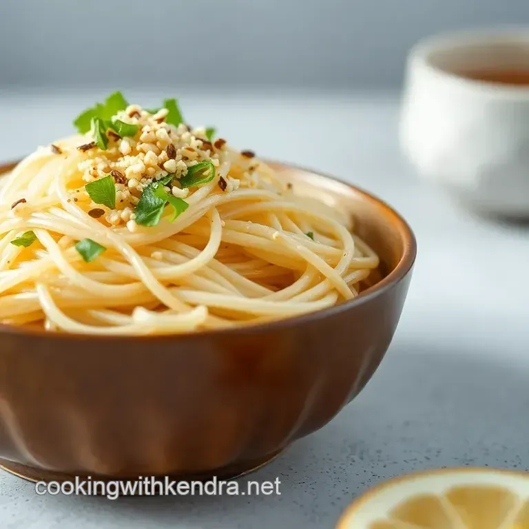 Somen Summer: Chilled Noodles with Sesame-Ginger Zing presentation