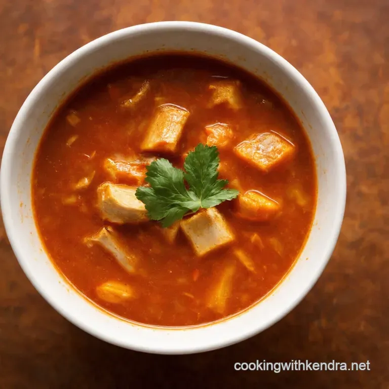 SoulSoothing Soup Bone Broth with Hearty Vegetables presentation