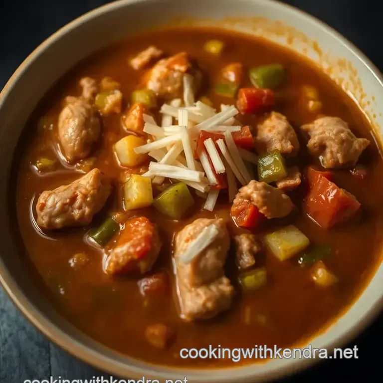 Southern Comfort: Classic Chicken Gumbo presentation