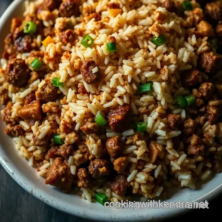 Southern-Style Dirty Rice: a Flavorful Louisiana Classic presentation