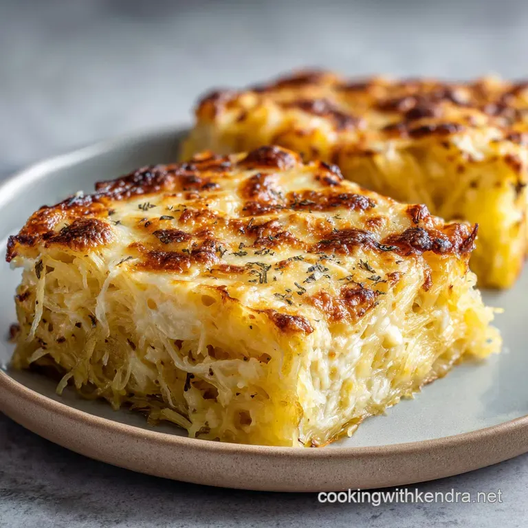 Spaghetti Squash Au Gratin: Creamy and Crispy
