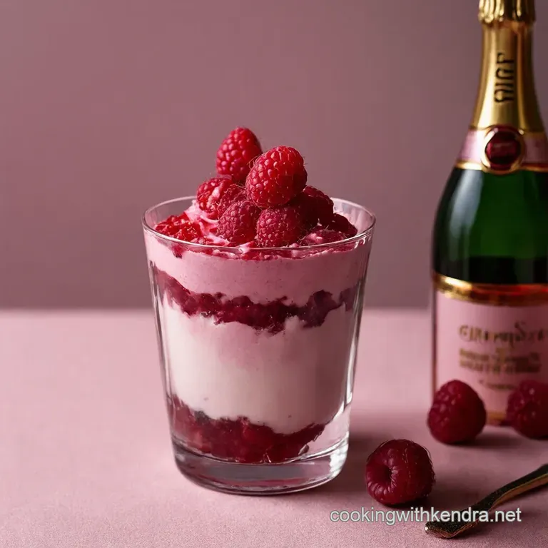 Sparkling Champagne Raspberry Mousse Parfaits