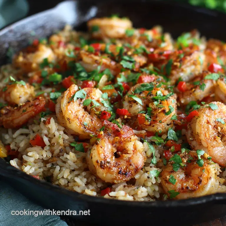 Cajun Shrimp and Rice: the Speedy Bayou Blitz Skillet Recipe presentation