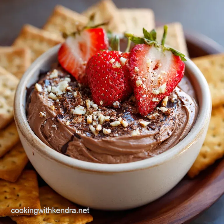 Nutella Cheesecake Dip the Easiest Nobake Dessert Ready in 15 Minutes presentation