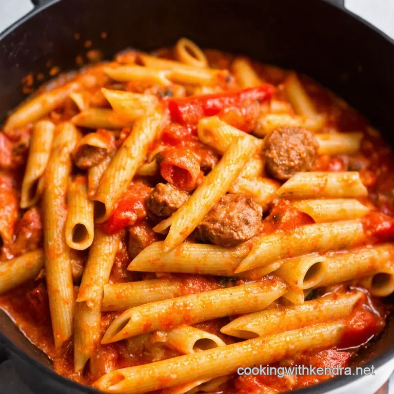 Speedy Sausage Peppers Pasta