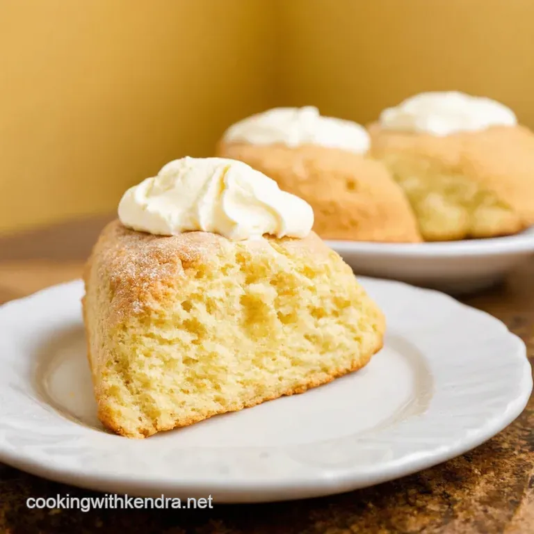 Speedy Selfrising Flour Scones with Clotted Cream Jam presentation