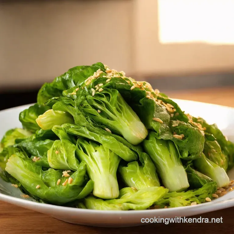 Speedy SesameGinger Bok Choy StirFry presentation