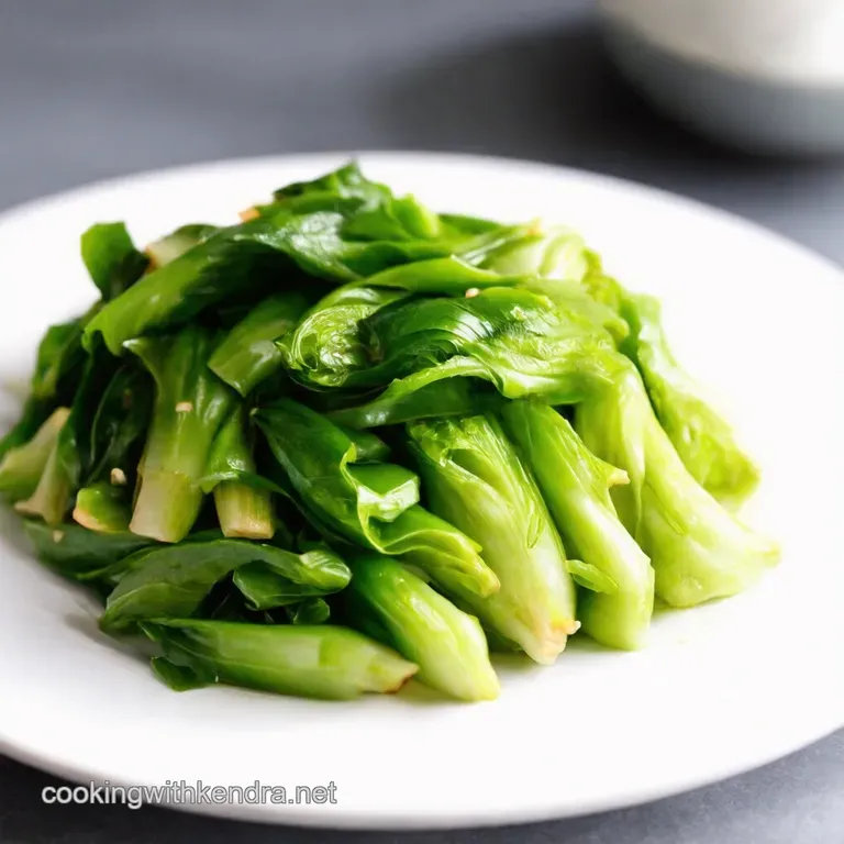 Speedy StirFried Bok Choy with Garlic and Ginger