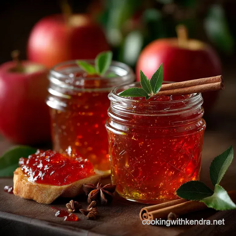 The Ultimate Autumn Comfort Spiced Apple Pie Jelly presentation