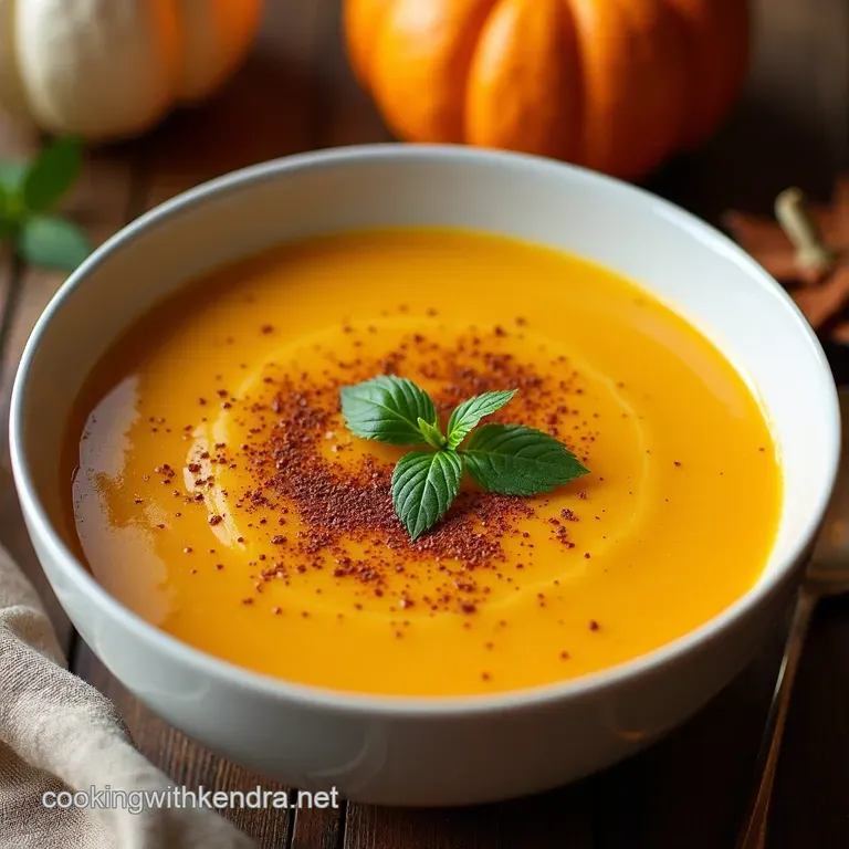 Spiced Autumn Glow Vegan Pumpkin Soup