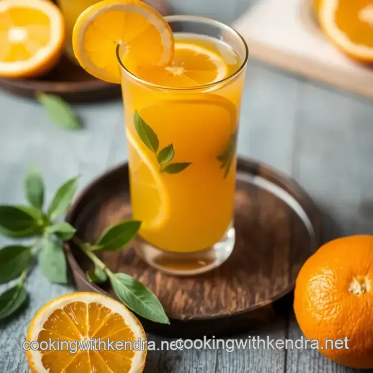 Boiled Citrus Infusion with Spices presentation