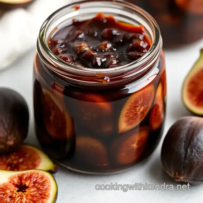 Spiced Fig &amp Balsamic Jam presentation