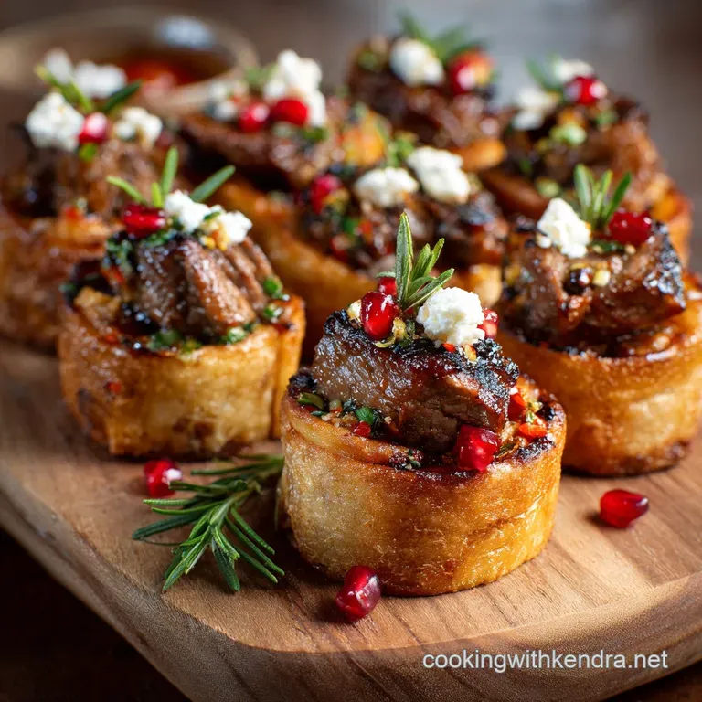 Snacks and Appetizers: Cheesy Spiced Lamb and Feta Mini Sausage Rolls presentation