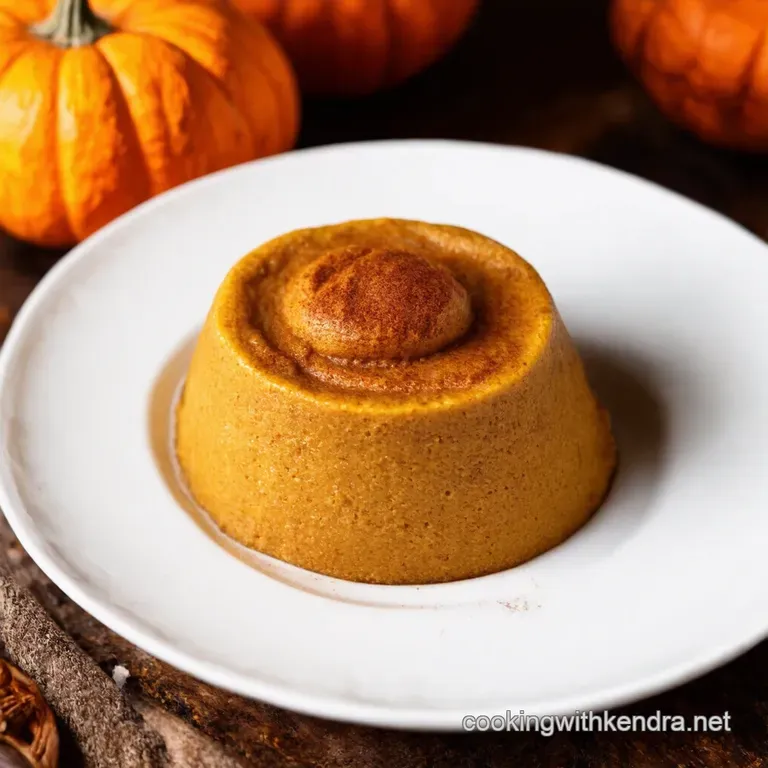 Spiced Pumpkin Pudding presentation