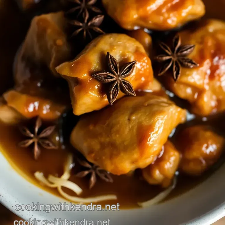 Spiced Star Anise Braised Chicken presentation