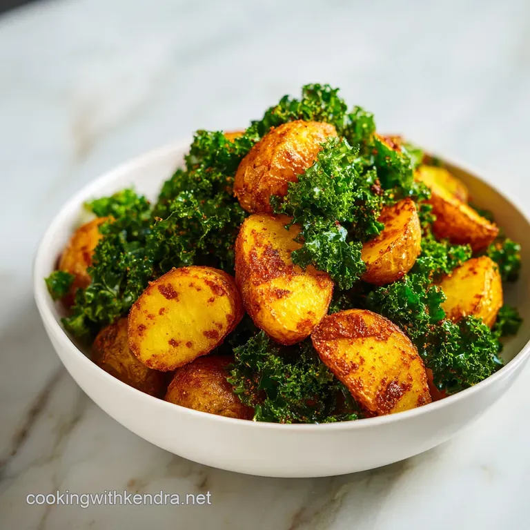 Spicy Potato Kale Bowl: Roasted and Zesty
