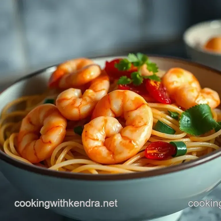 Spicy Shrimp Vermicelli Noodle Bowl