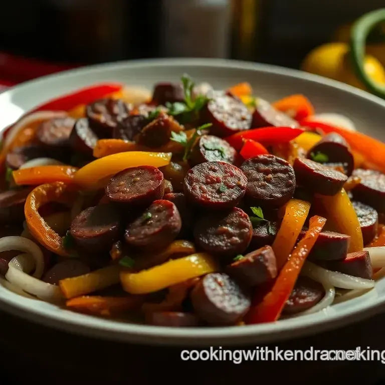 Spicy Spanish Chorizo with Sautéed Peppers and Onions
