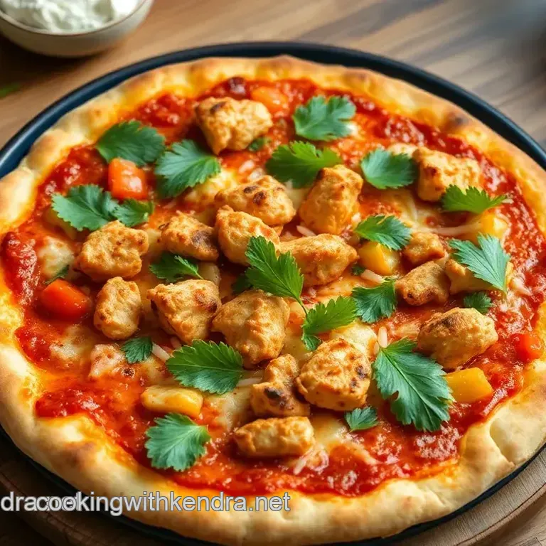 Bake Spicy Thai Chicken Pizza Delight