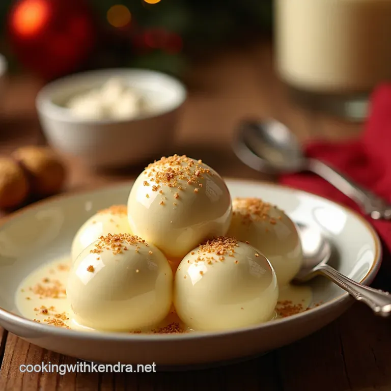Spiked Eggnog Dream Cream presentation