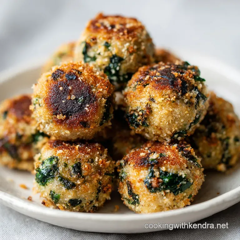 Spinach Garlic Meatballs: Cheesy and Tender