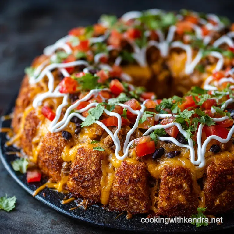 Spooky Spider Taco Ring: The Iconic Black Widow Halloween Dinner