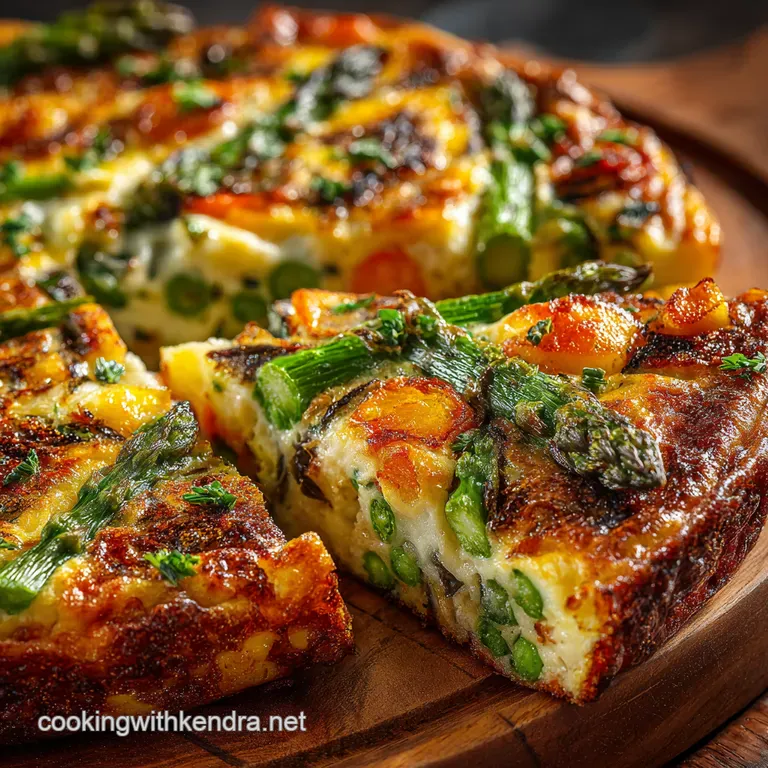 Spring Vegetable Frittata presentation