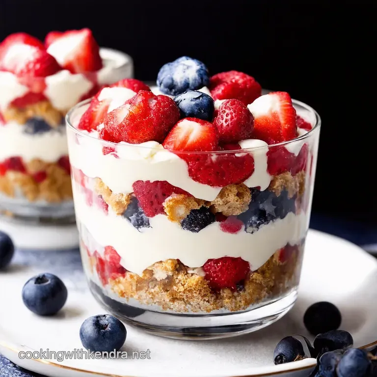 Stars Stripes Berry Trifle A 4th of July Showstopper