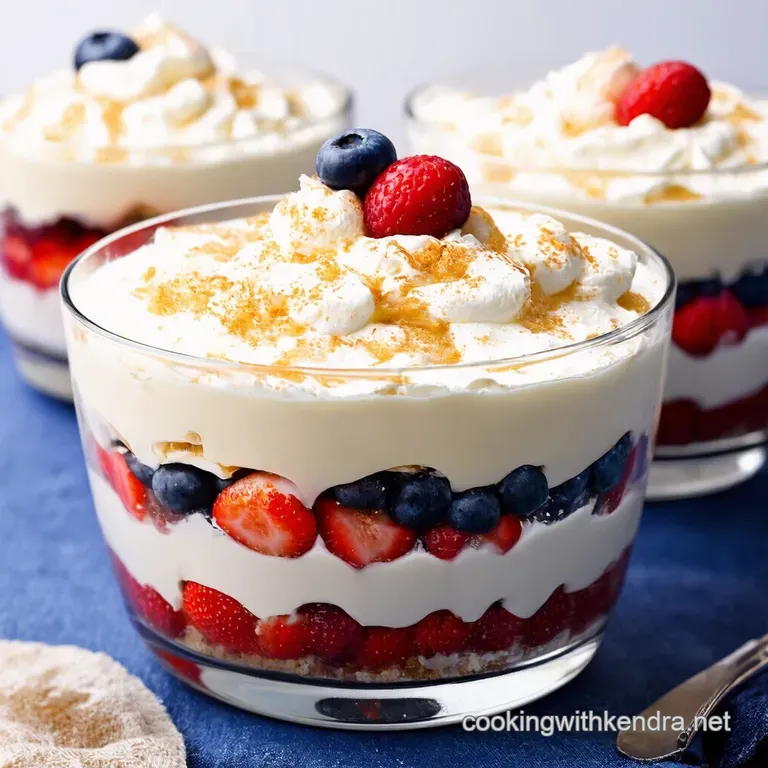 StarSpangled Berry Trifle with Lemon Whipped Cream