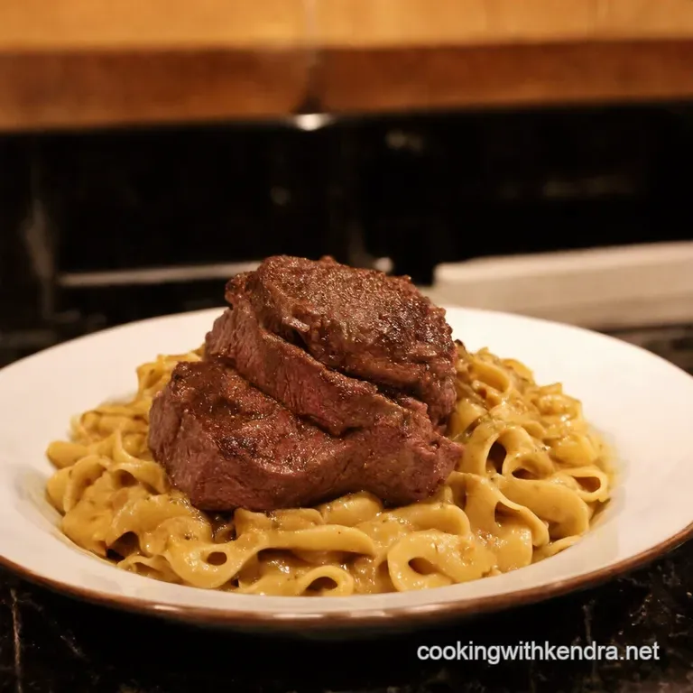 Steak Stroganoff Leftover Steak Elevated presentation