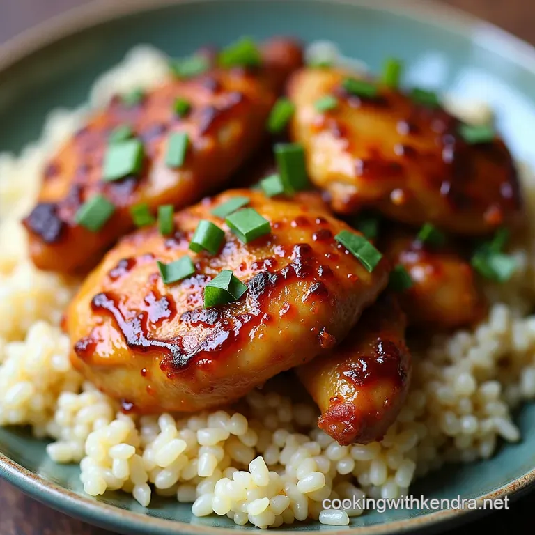 Sticky Ginger Garlic Chicken Thighs