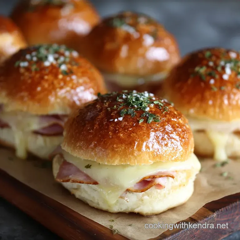 Ham and Cheese Sliders: Sticky Savoury Party Pucks on Hawaiian Rolls