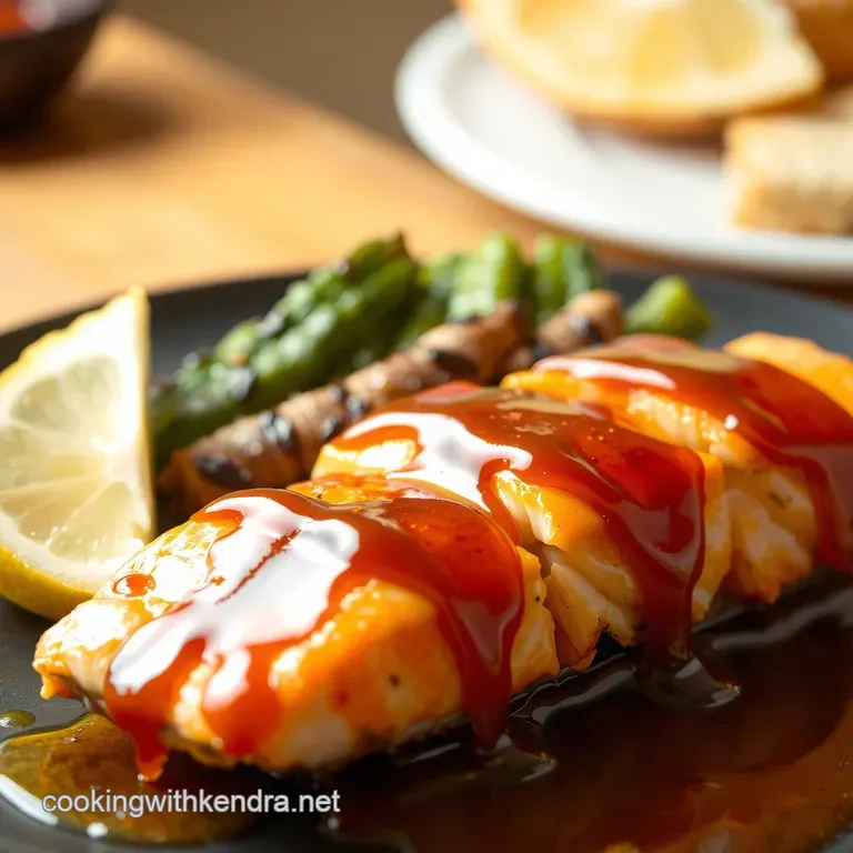 Sticky Fingers Salmon Perfect PanSeared Honey Garlic Glaze presentation