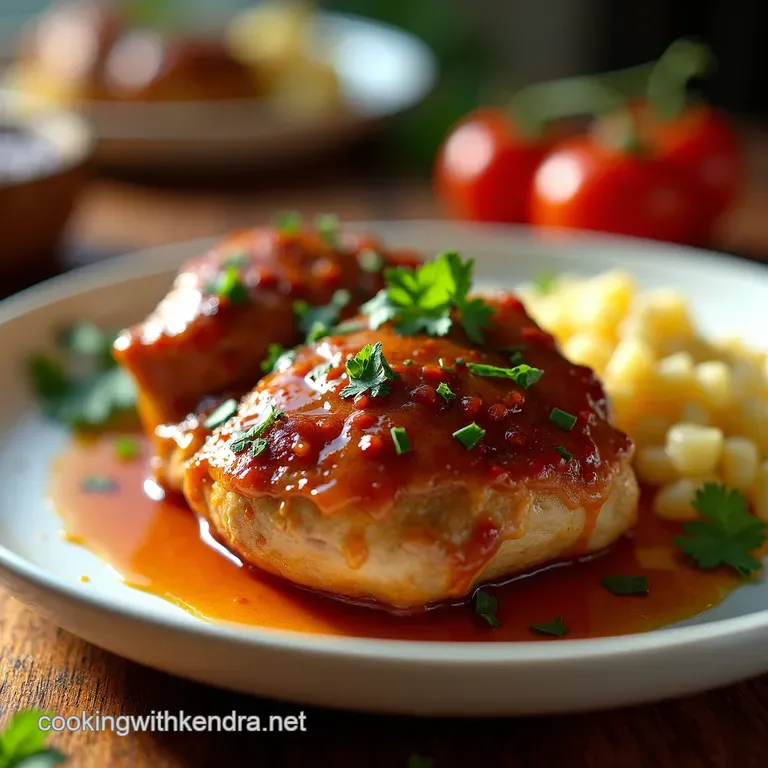 Sticky Sweet Marmalade Chicken Thighs presentation