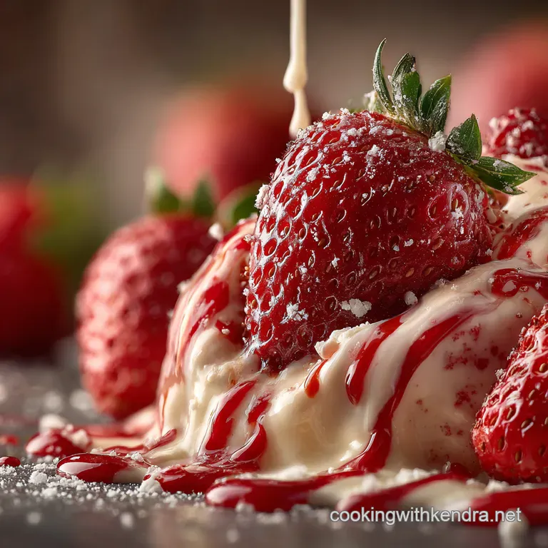 Strawberry Banana Blitz the Creamy Yogurt Smoothie presentation