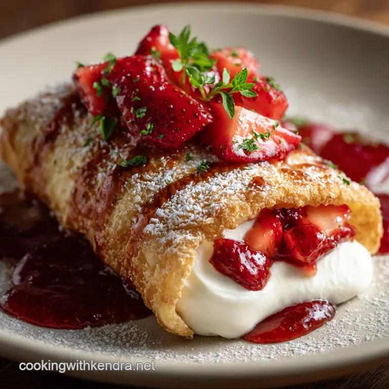Strawberry Cheesecake Chimichangas: Deep-Fried Delight