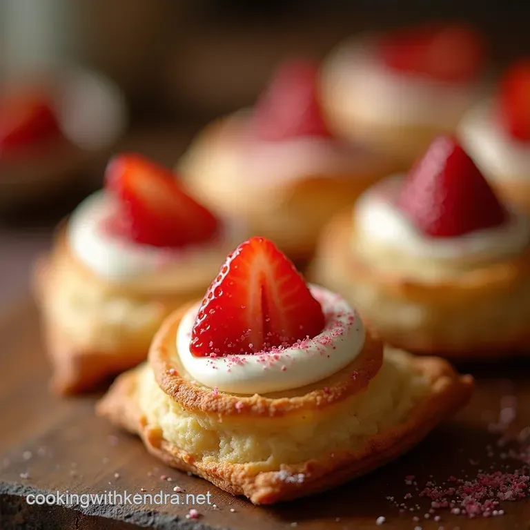 Sweetheart Swirls Flaky Strawberry Cream Cheese Breakfast Pockets presentation