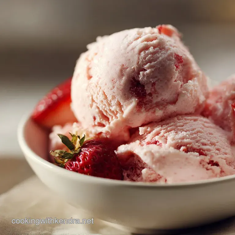 Strawberry Greek Frozen Yogurt Chefs Quick Creamy Summer Dessert