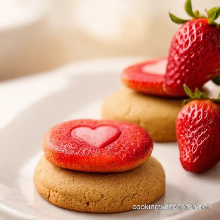 Strawberry Kiss Cookies a Sweetheart Treat presentation