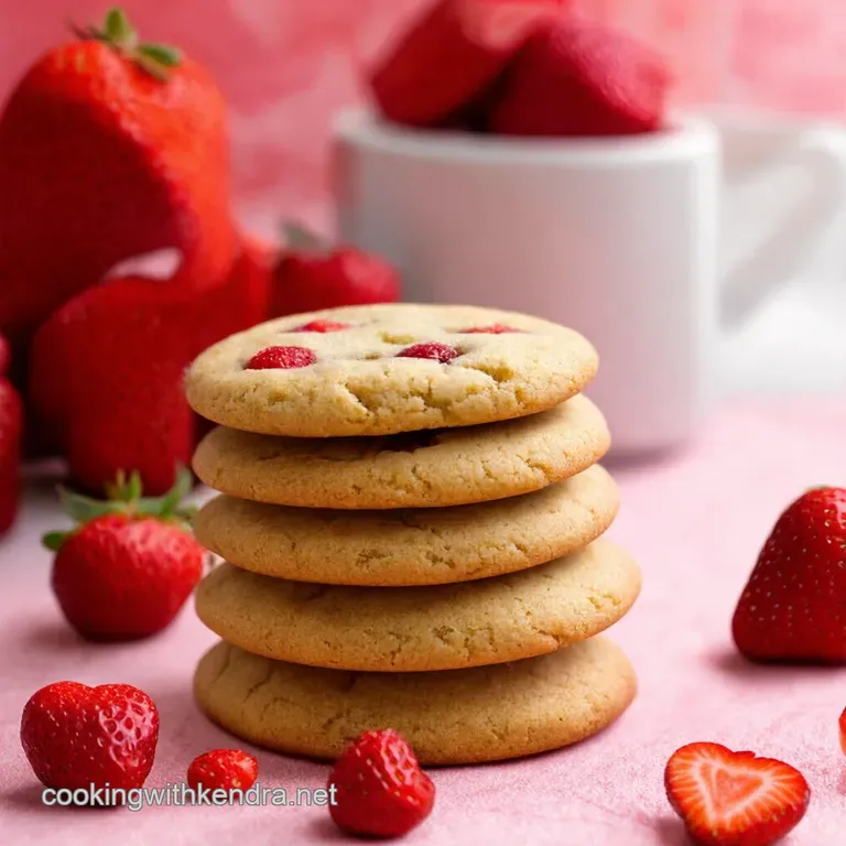 Strawberry Kiss Cookies Buttery Delights with a Berry Sweet Secret presentation