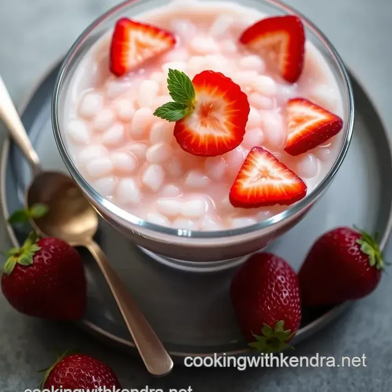 Strawberry Sago Delight: A Fruity Dessert Experience presentation