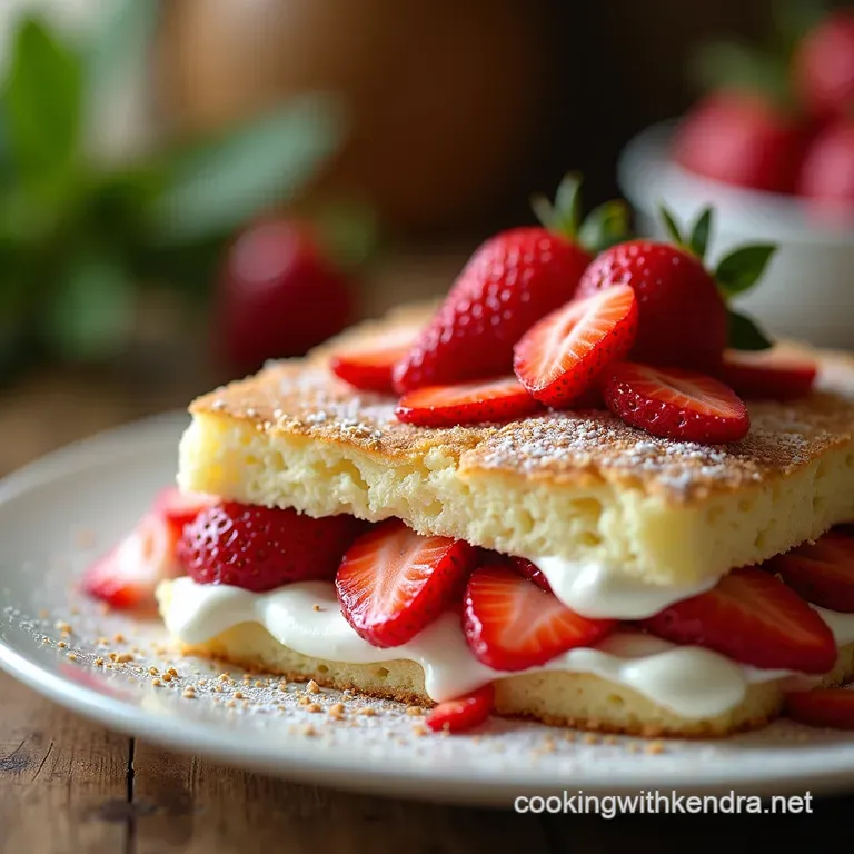 The Summer Garden Party Strawberry Shortcake Trifle presentation