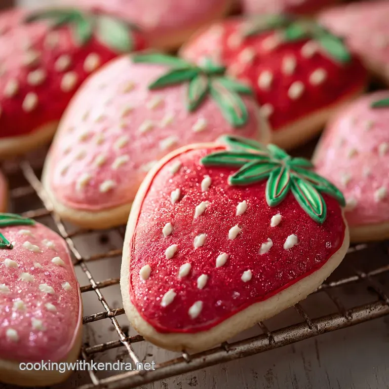 Strawberry Sugar Cookies the Ultimate Pink Clotted Cream Cutouts presentation
