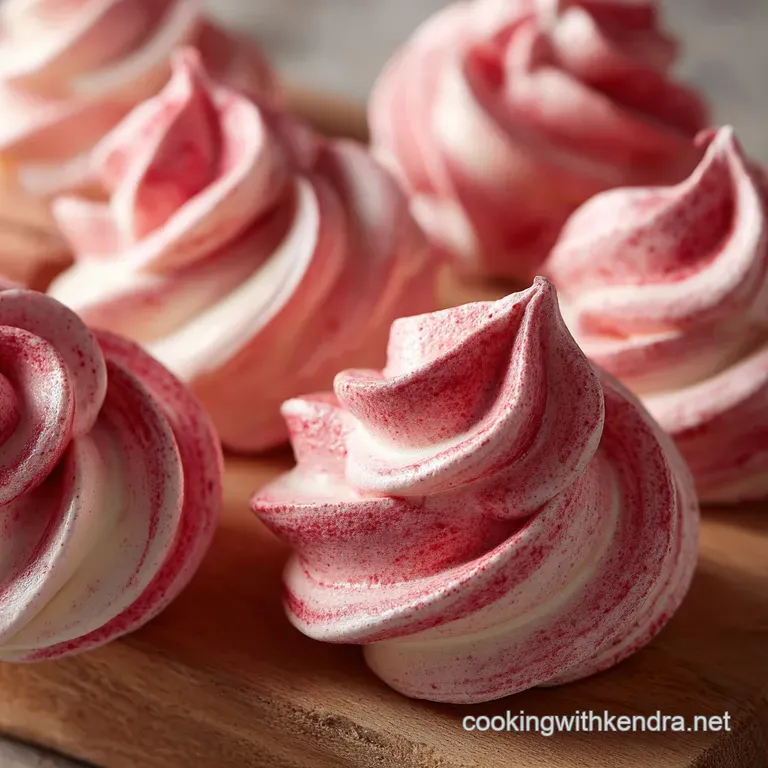 CloudLight Swirled Strawberry Meringue Kisses The Ultimate Afternoon Tea Treat